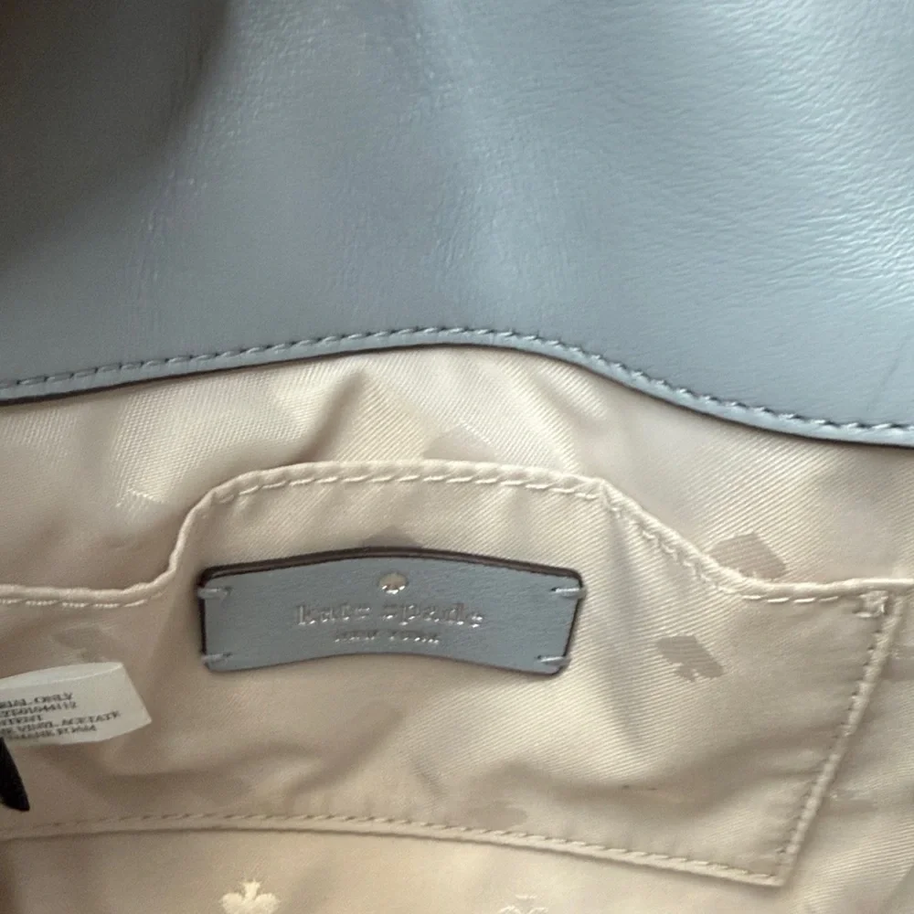 NWOT Kate Spade Baby Blue Natalia Small Flap Smooth Quilted Crossbody